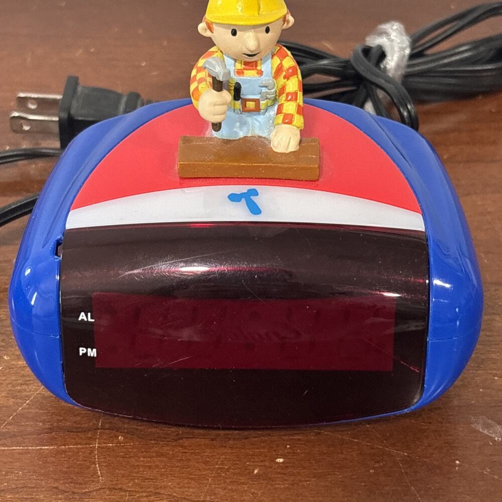 Bob the Builder HIT Entertainment 2004 Alarm Clock Tested WORKS Y2K - Picture 4 of 11